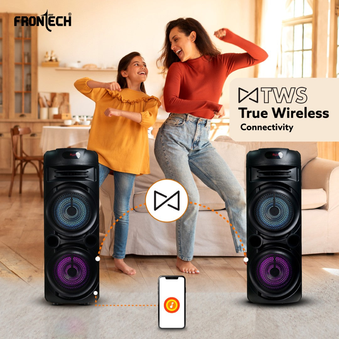 Frontech Vega TWS Wireless 70W Bluetooth 5.0 Trolley Speaker (SW-0208) Frontech Vega TWS Wireless 70W Bluetooth 5.0 Trolley Speaker (SW-0208)
